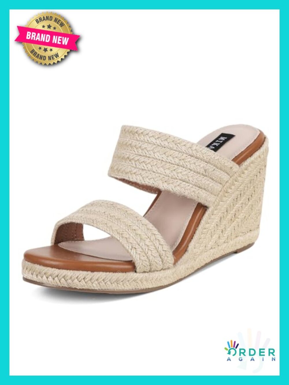 Wedge Espadrilles Platform Slides for Women Summer Sandals Comfortable Slip On